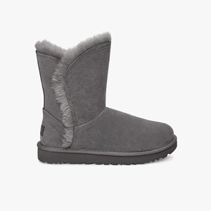 Ugg Classic Short Fluff High-Low Women Classic Boots Grey (4968KVFLG)